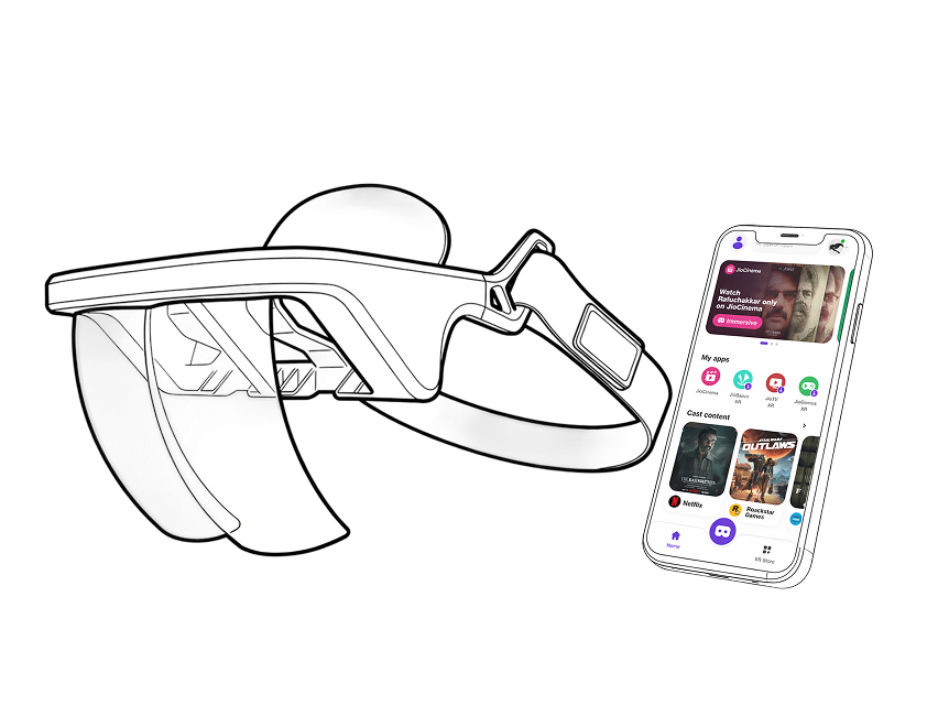 Holoboard mixed-reality headset
